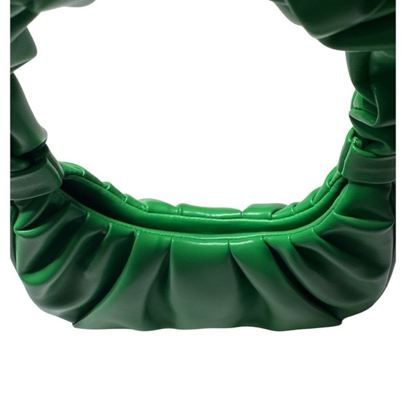 JW PEI Gabbi Green Ruched Vegan Hobo Bag - Picture 8 of 11